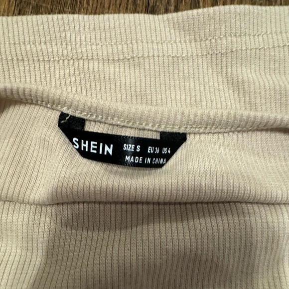 tan adjustable cropped halter tank from shein! - Picture 3 of 3